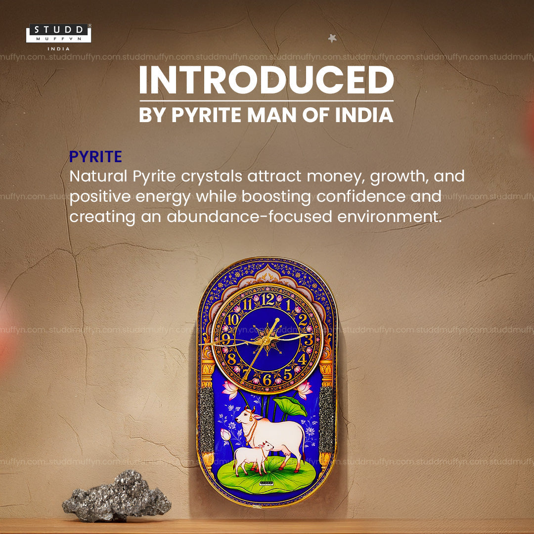 Kamdhenu Pyrite Clock