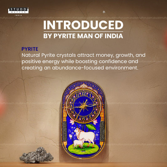 Kamdhenu Pyrite Clock