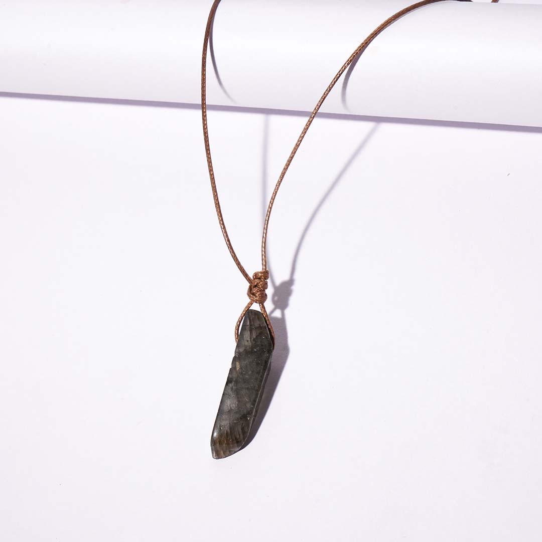 ⁠Labradorite Pencil Pendant