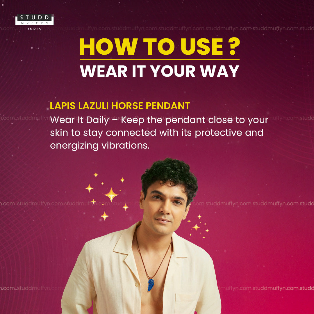 Lapis Lazuli Horse Pendant