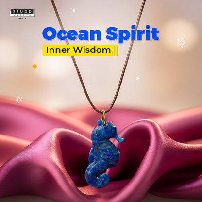 Lapis Lazuli Seahorse Pendant