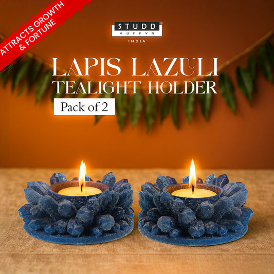 Lapiz Lazuli Tealight Holder I Pack of 2