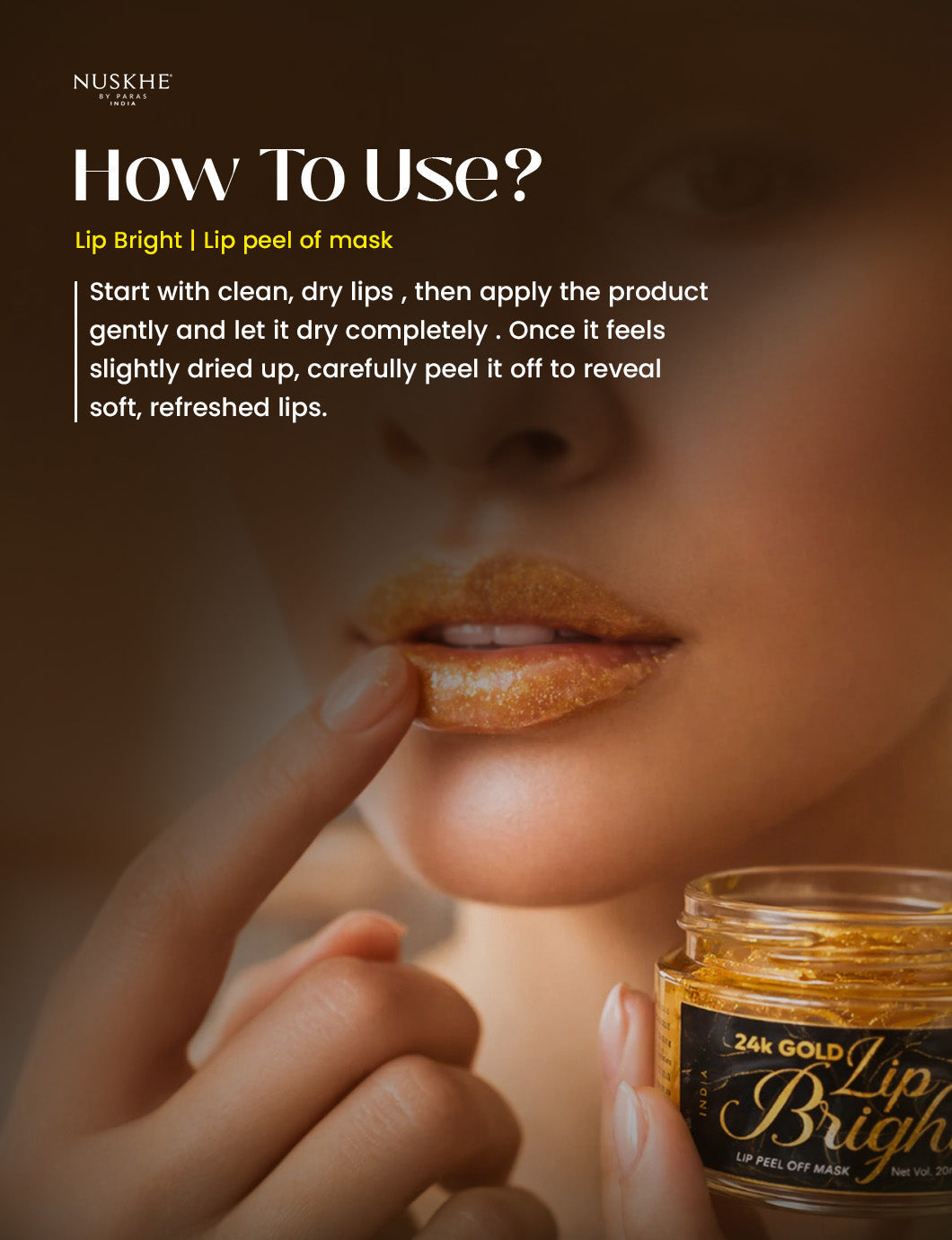 Lip Bright | Lip peel of mask [Pack of 3]