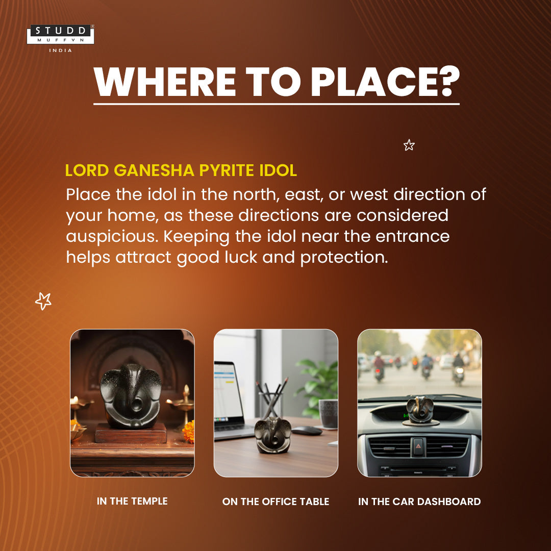 Lord Ganesha Pyrite Idol