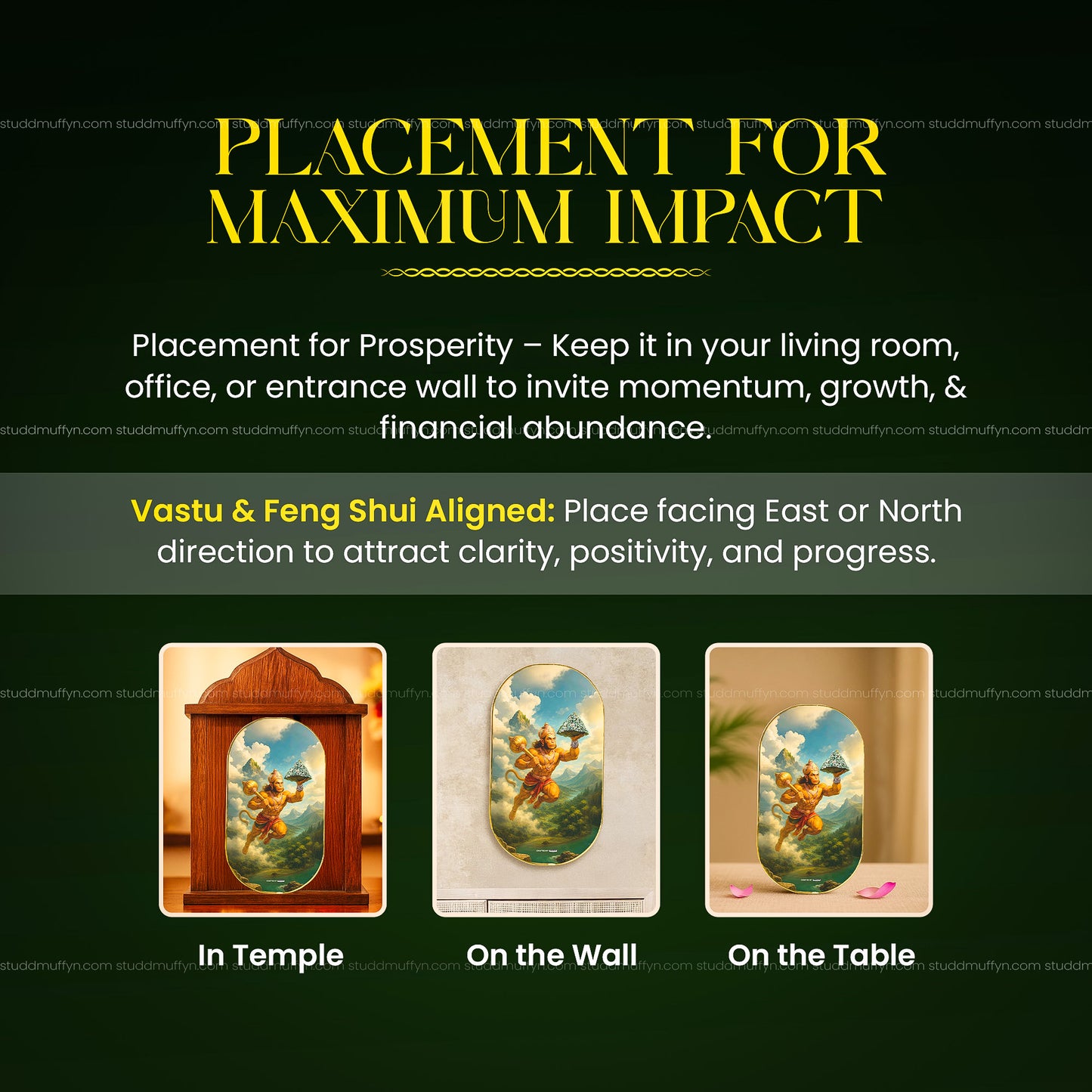 Lord Hanumana-Sanjeevani Parvat Pyrite Plate [Capsule Plate]