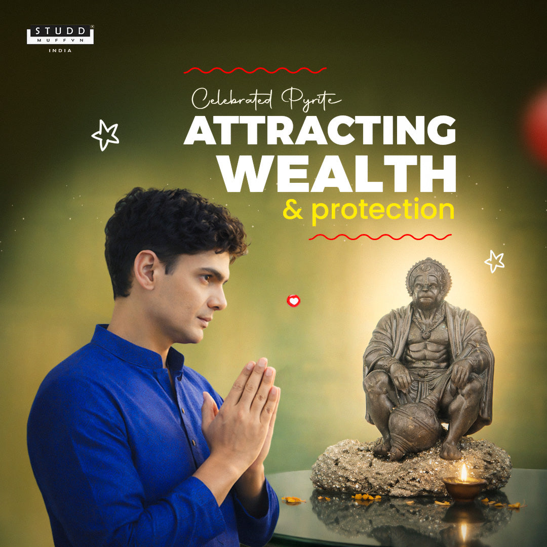 Lord Hanumana on Pyrite Geode I Miniature Series