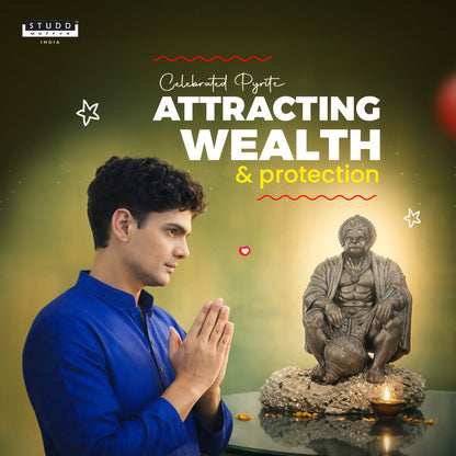 Lord Hanumana on Pyrite Geode I Miniature Series