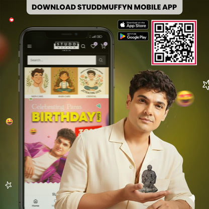 Lord Hanumana on Pyrite Geode I Miniature Series