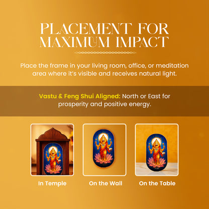 Lord Narasimha Pyrite Frame [ Capsule Shape ]