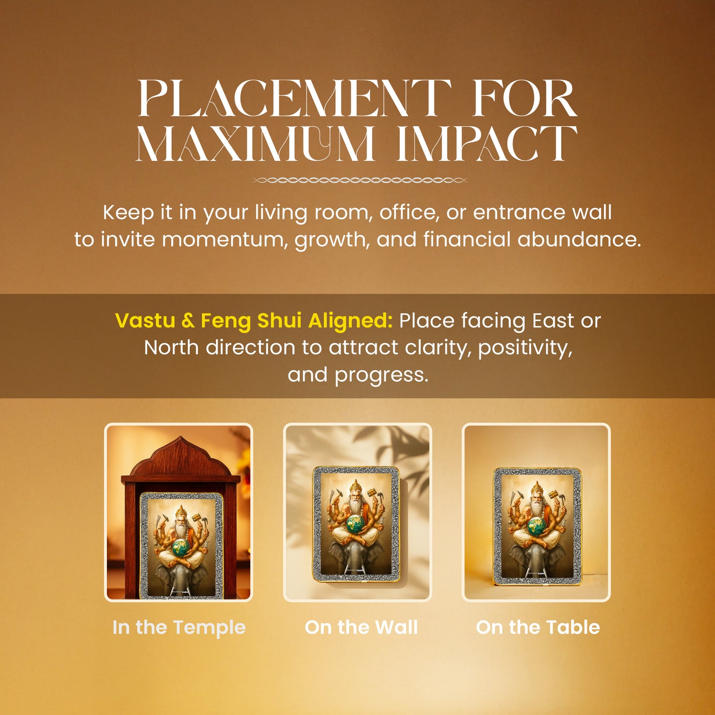 Lord Vishwakarma Pyrite Plate [Rectangle Plate]