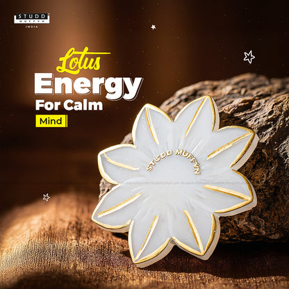 Lotus Bloom Selenite Coaster
