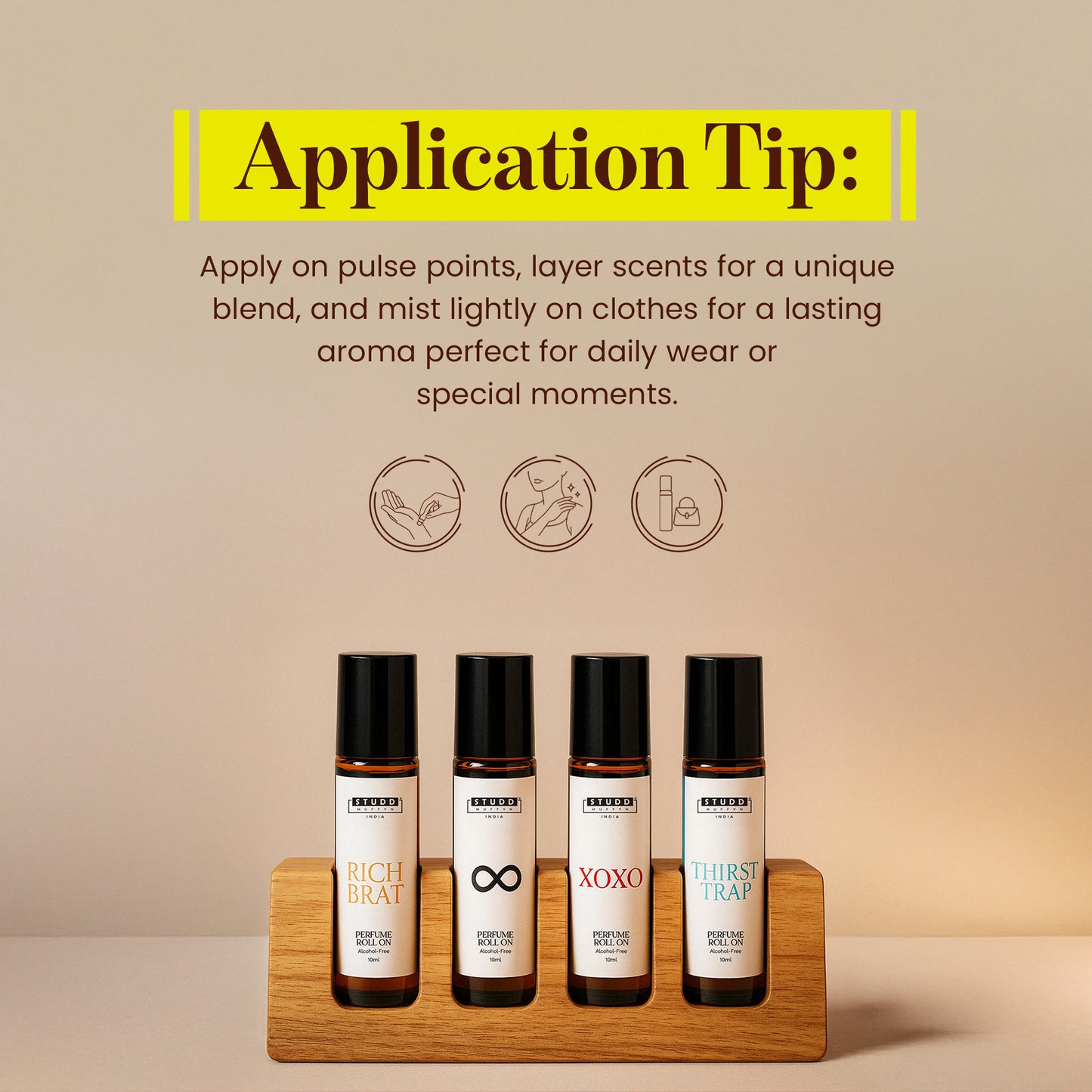 Luxe Roll on Perfumes I Pack of 4