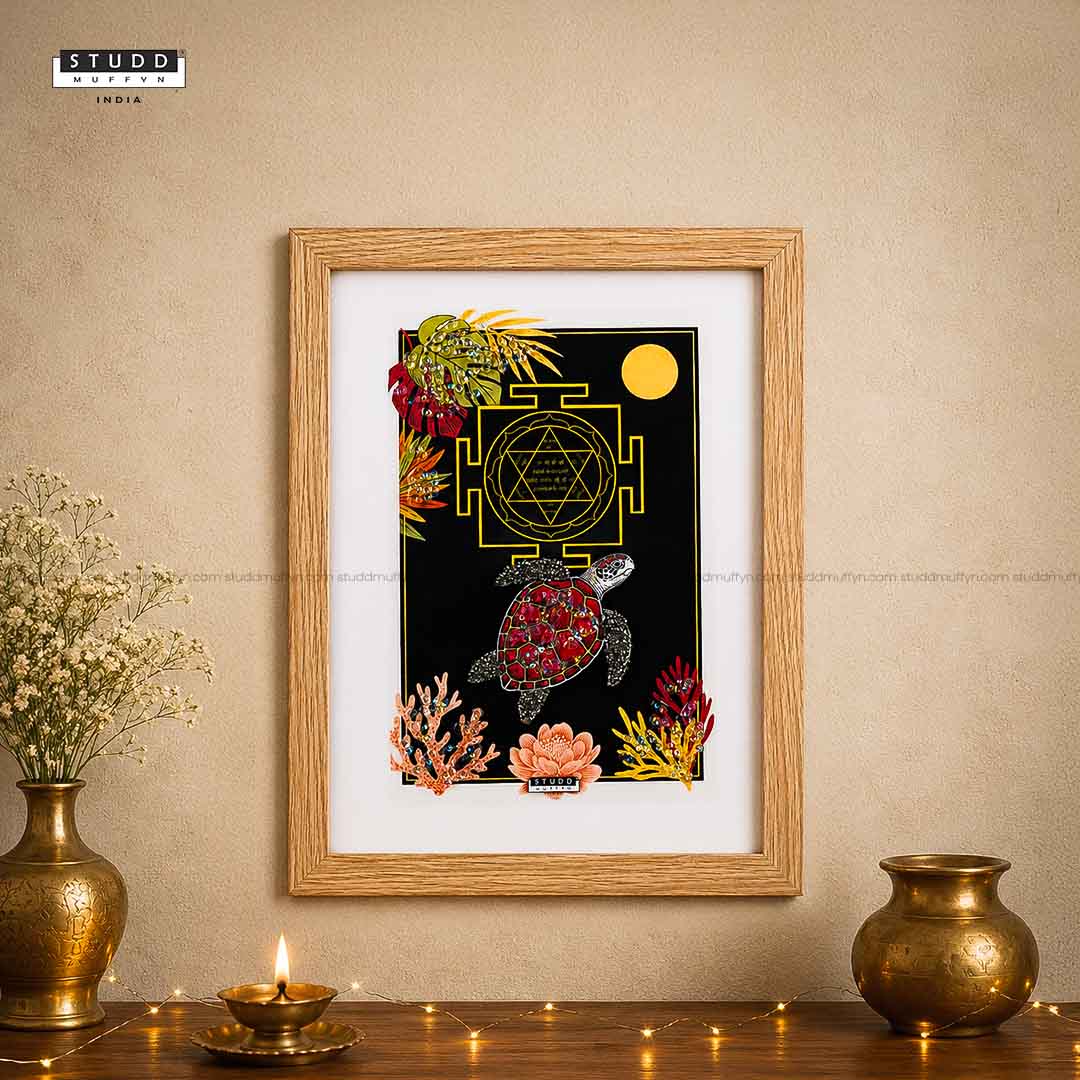 Mahalakshmi Yantra Pyrite Frame