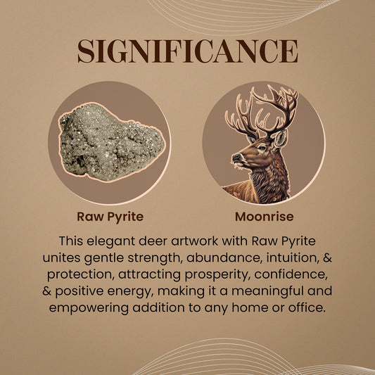 Majestic Pyrite Deer By Studd Muffyn