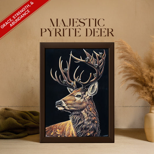 Majestic Pyrite Deer By Studd Muffyn