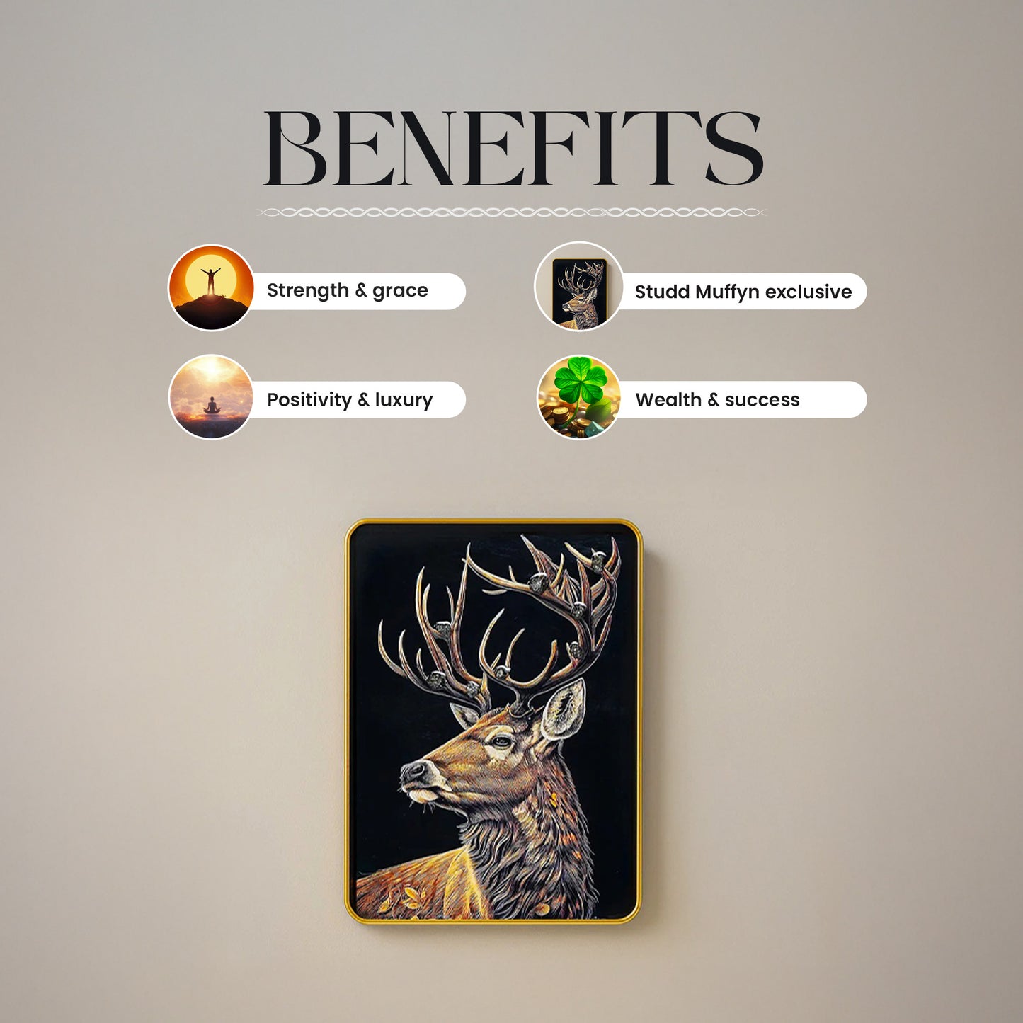 Majestic Pyrite Deer By Studd Muffyn