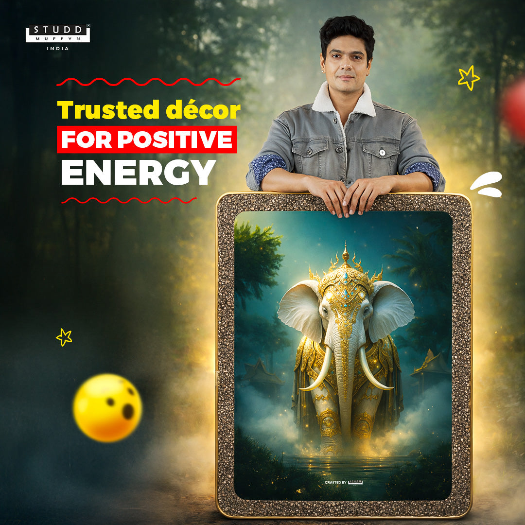 Majestic White Elephant Pyrite Plate [ Rectangle Shape ]