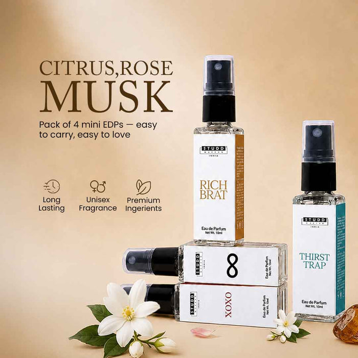 Mini Pocket Perfumes (Pack Of 4 x 10ml)