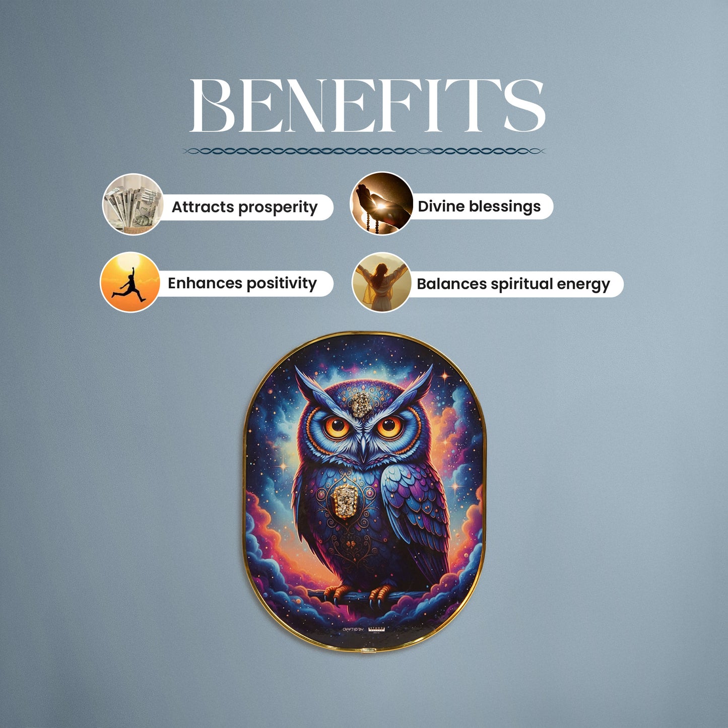 Mystic Owl Pyrite Plate [Capsule Frame]