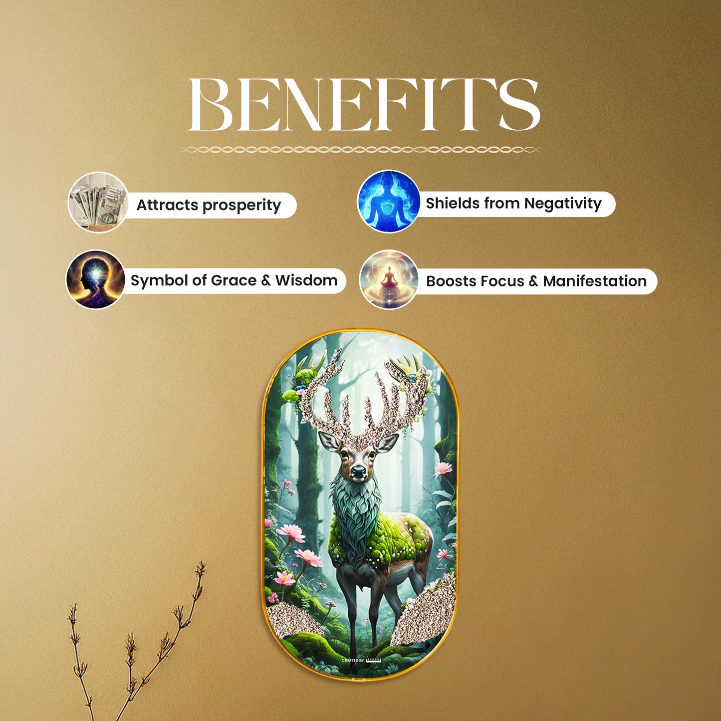 Magical Pyrite Deer Plate [ Capsule Plate ]