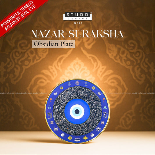 Studd Muffyn Nazar Suraksha Obsidian Plate