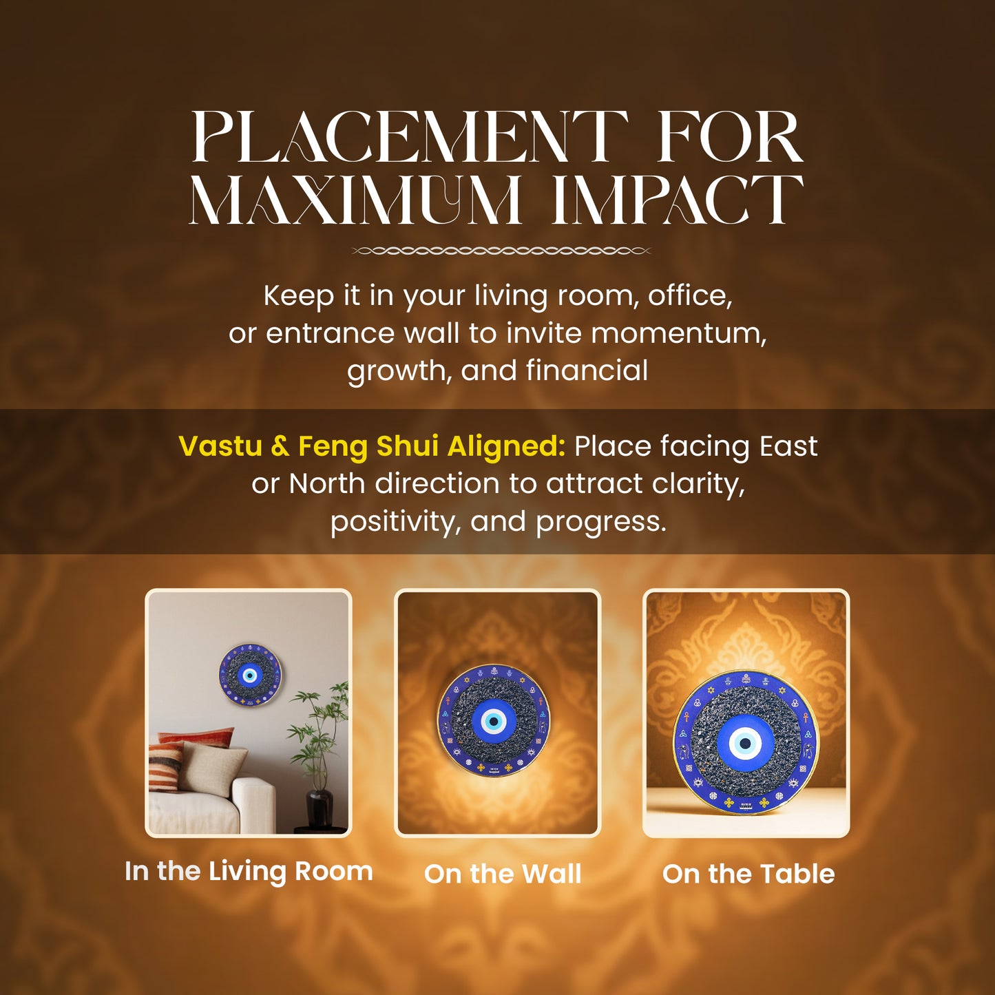 Studd Muffyn Nazar Suraksha Obsidian Plate