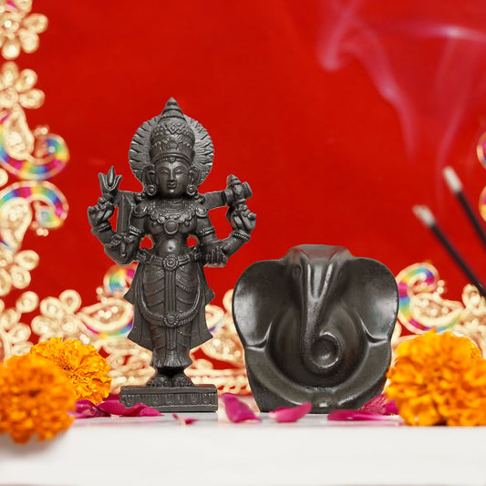 Pooja Combo (Goddess Lakshmi Ji & Lord Ganesha Pyrite Idols)