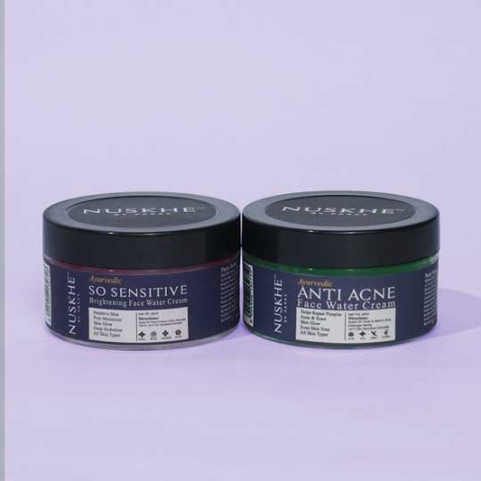 Nuskhe by Paras Skin glow Combo -Anti Acne Gel and Rose Water Gel -60 Gram Each