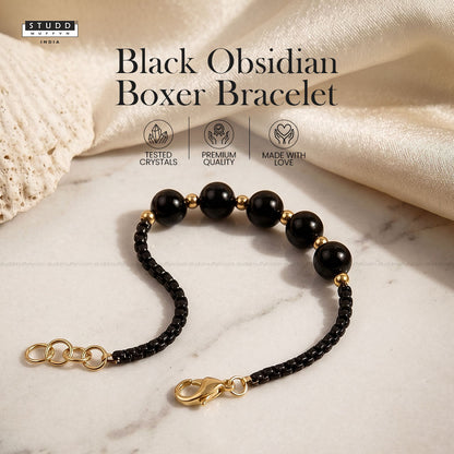 Obsidian Boxer Bracelet