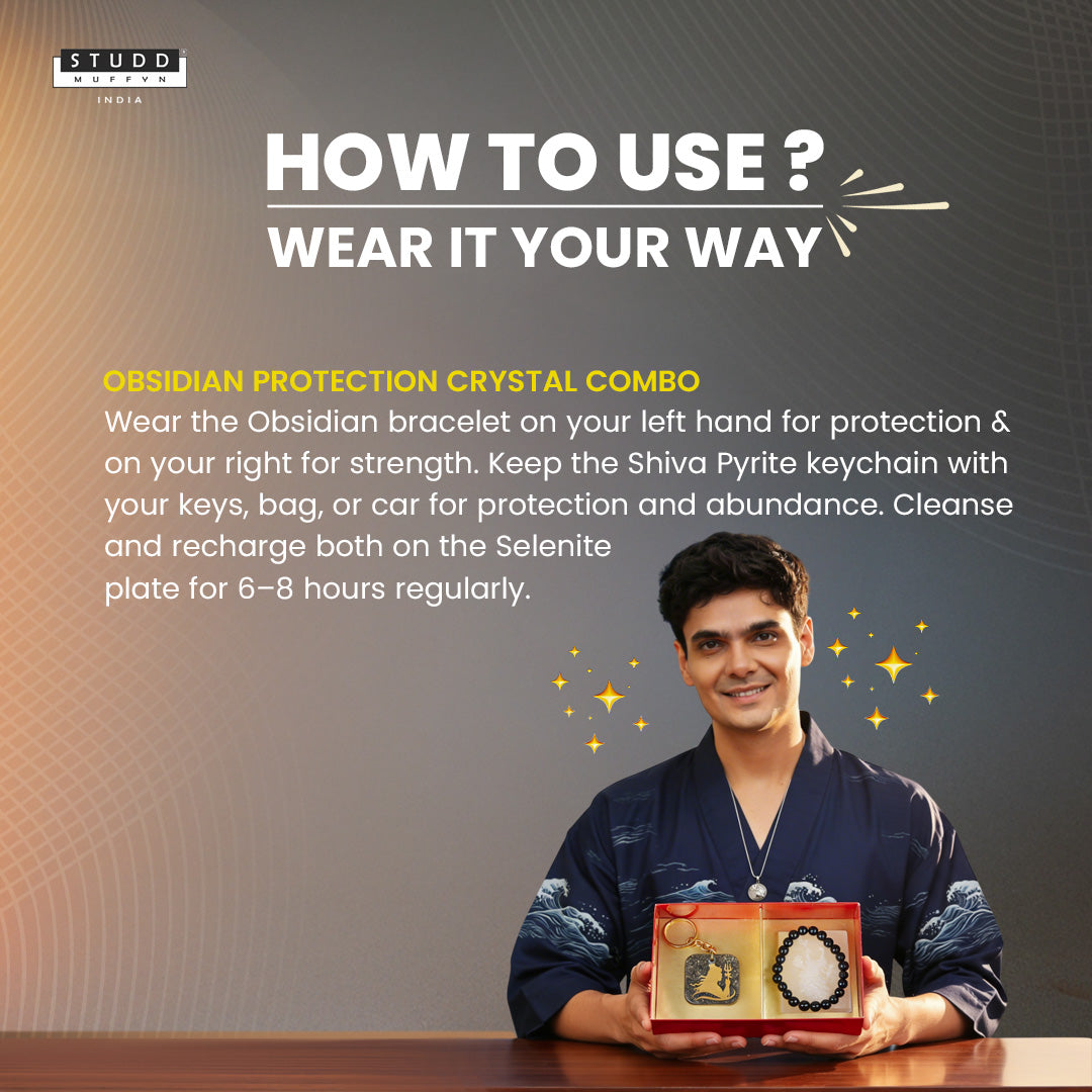 Obsidian Protection Crystal Combo
