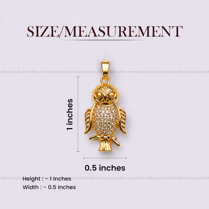 The Protection OWL pendant - 24K Gold Toned