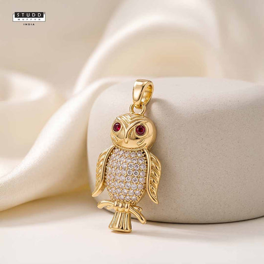 The Protection OWL pendant - 24K Gold Toned