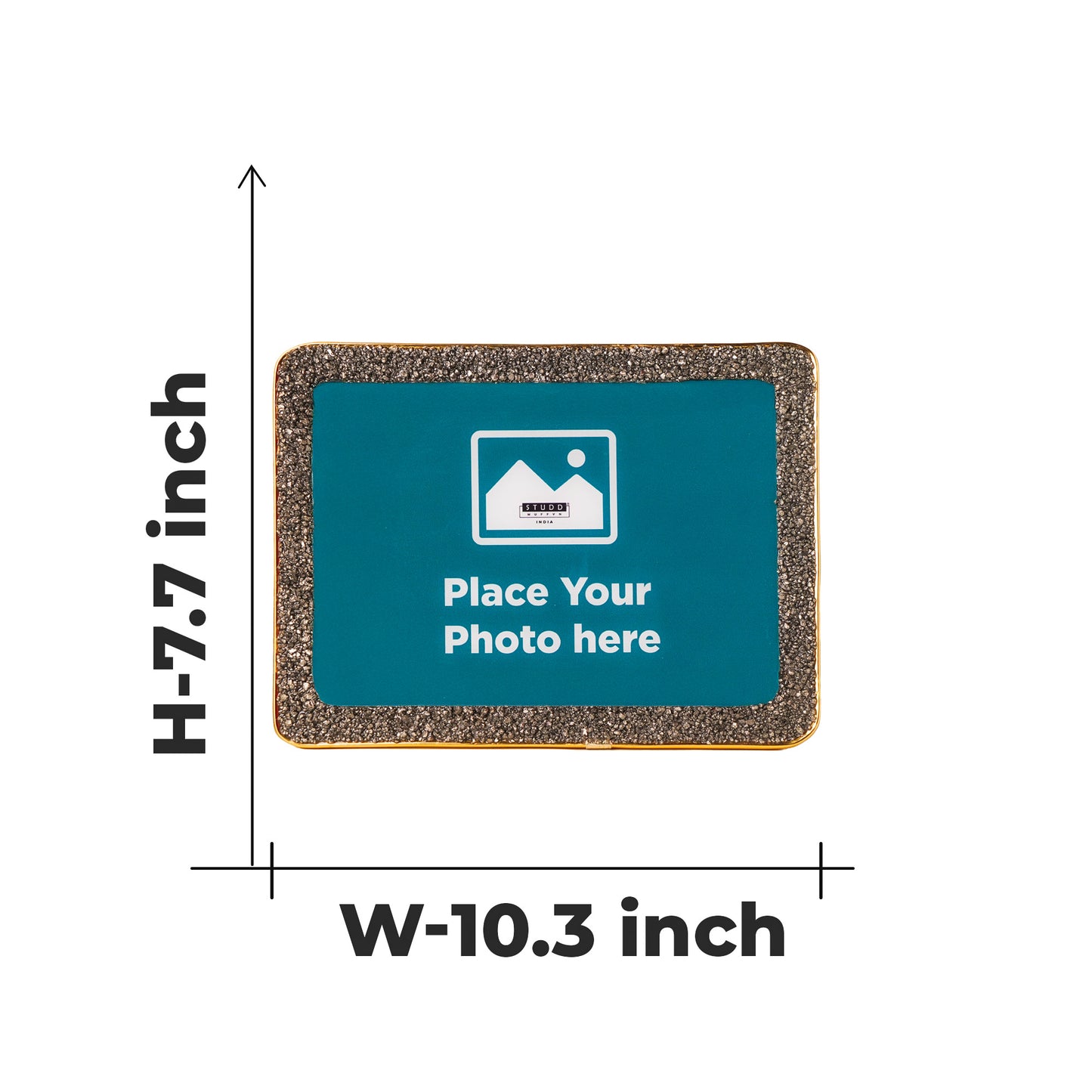 Personalised Crystal Pyrite Photo Frame