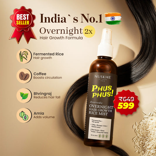 Ayurvedic Phus Phus Overnight Hair Growth Rice Mist