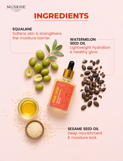 Pink Dew Watermelon Seed Skin Oil