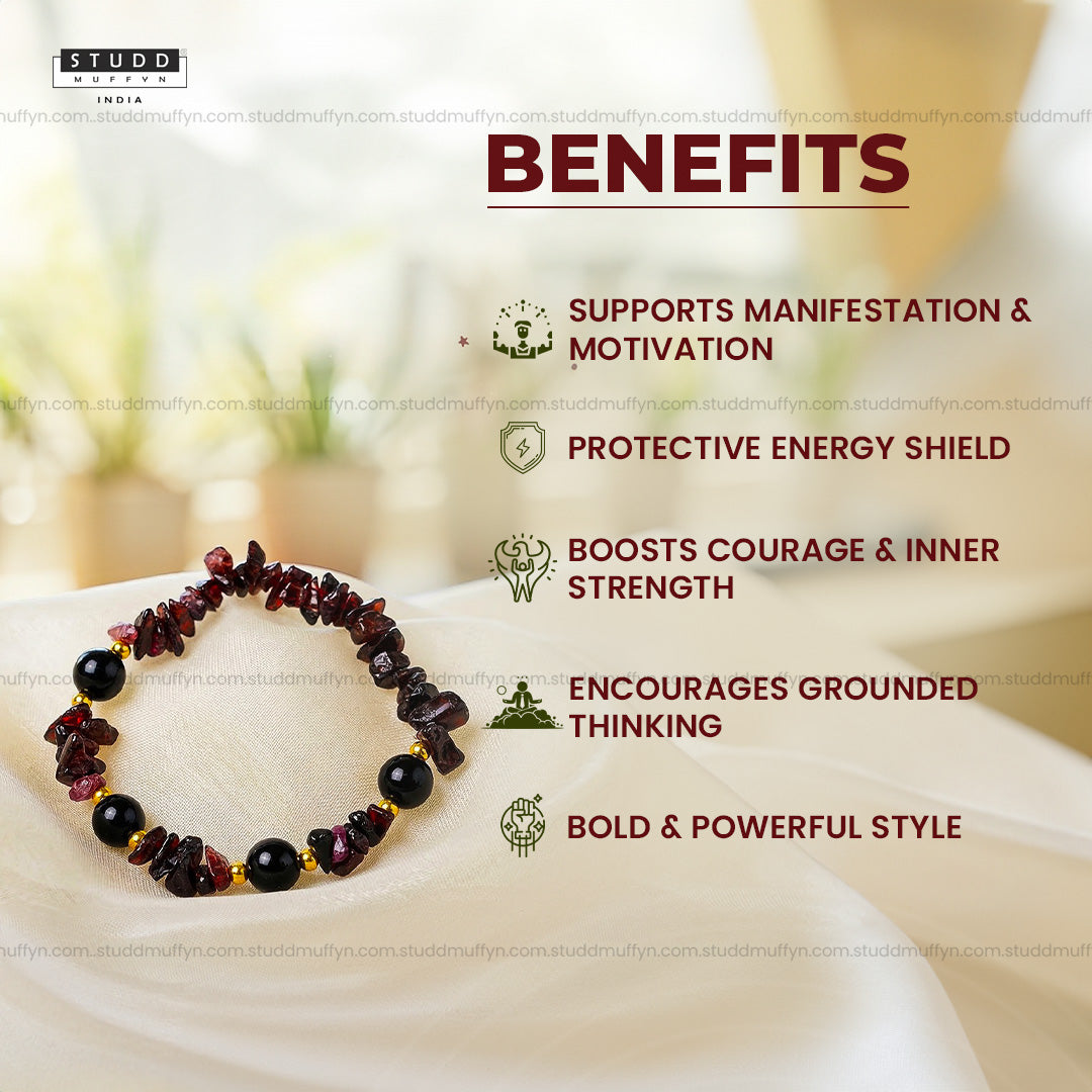 Power Protection and Manifestation Crystal Chips Bracelet