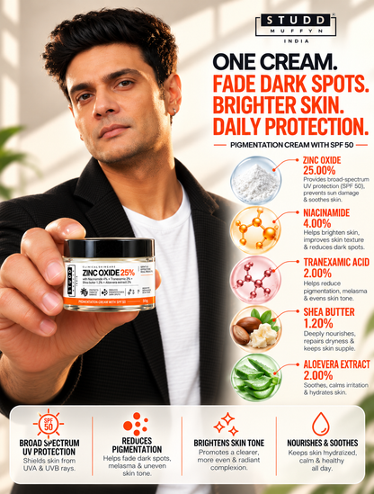 Zinc Oxide 25% Pigmentation Cream with SPF 50