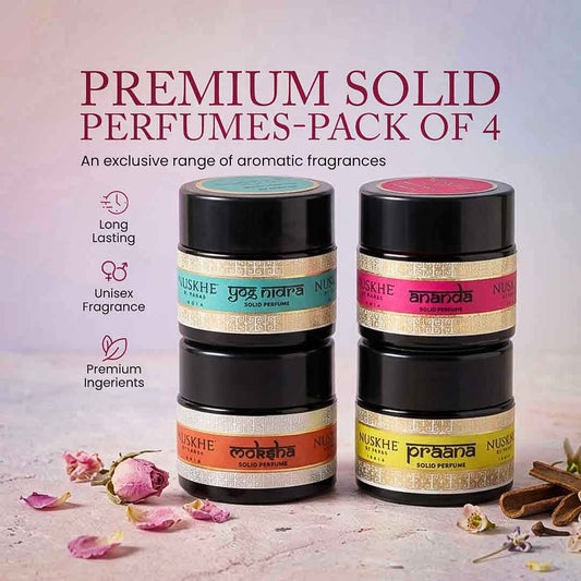 Premium Solid Perfumes (Pack of 4) Nuskhe By Paras | For Men & Women