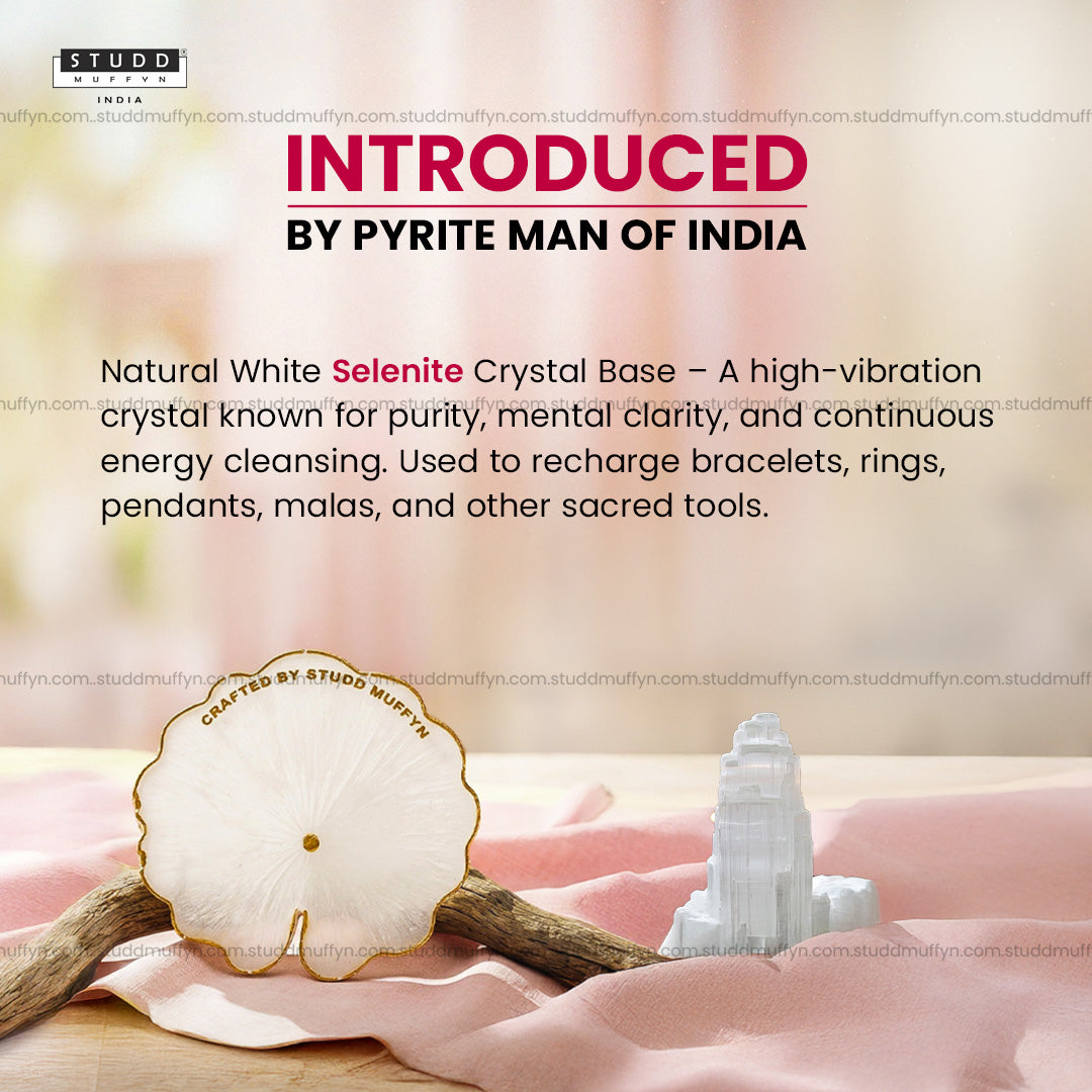 Pure Lotus Leaf Harmony Selenite Coaster