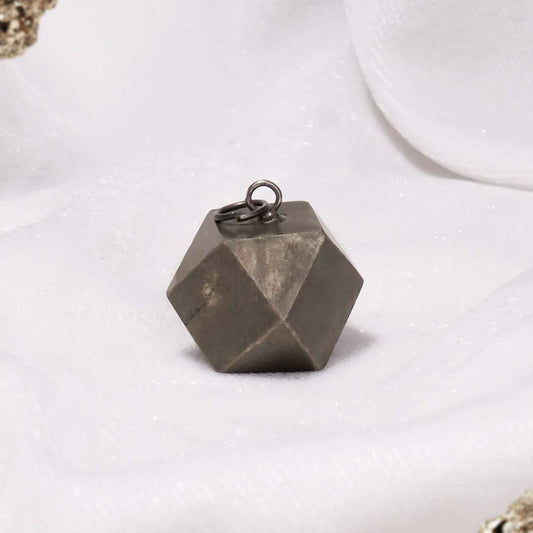 Pyrite 3d hexagonal Pendant