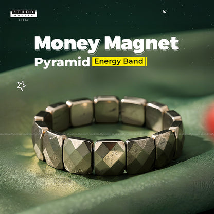 Pyramid pyrite bracelet