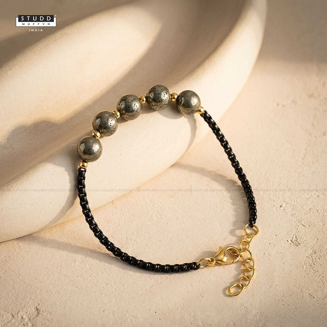 Pyrite Boxer Bracelet