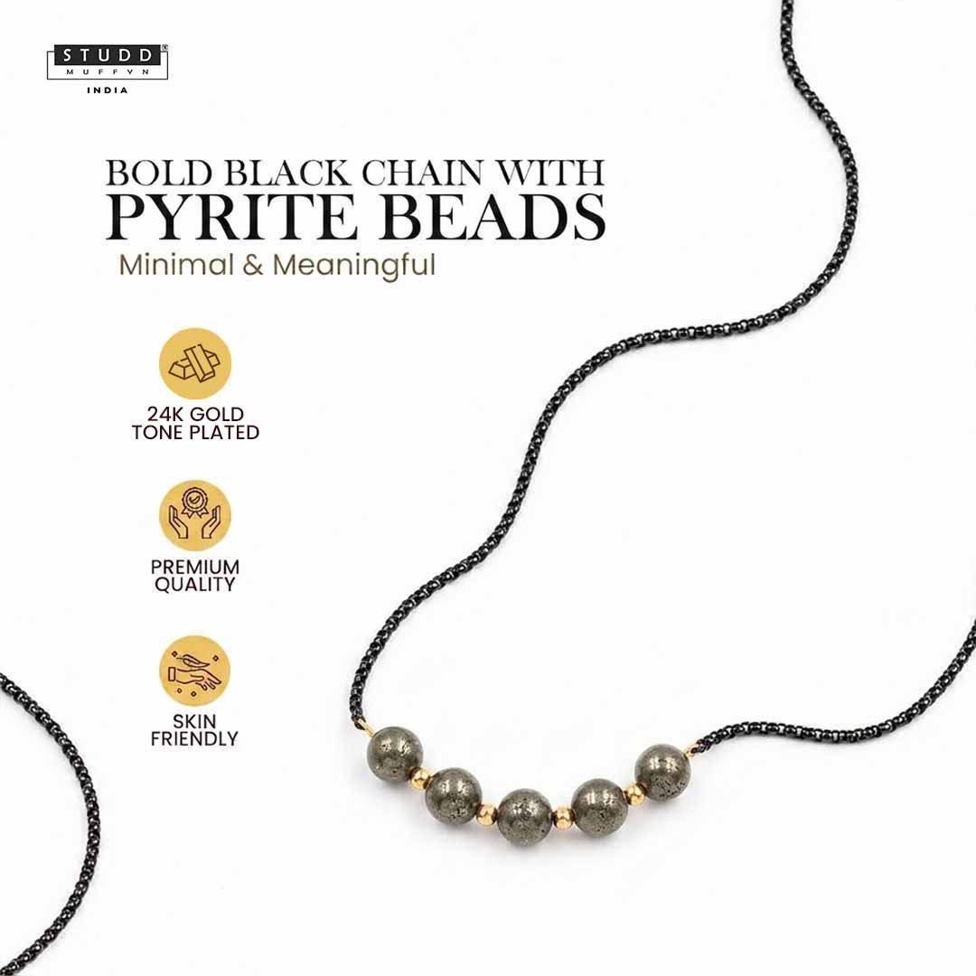 Pyrite Crystal Boxer Chain