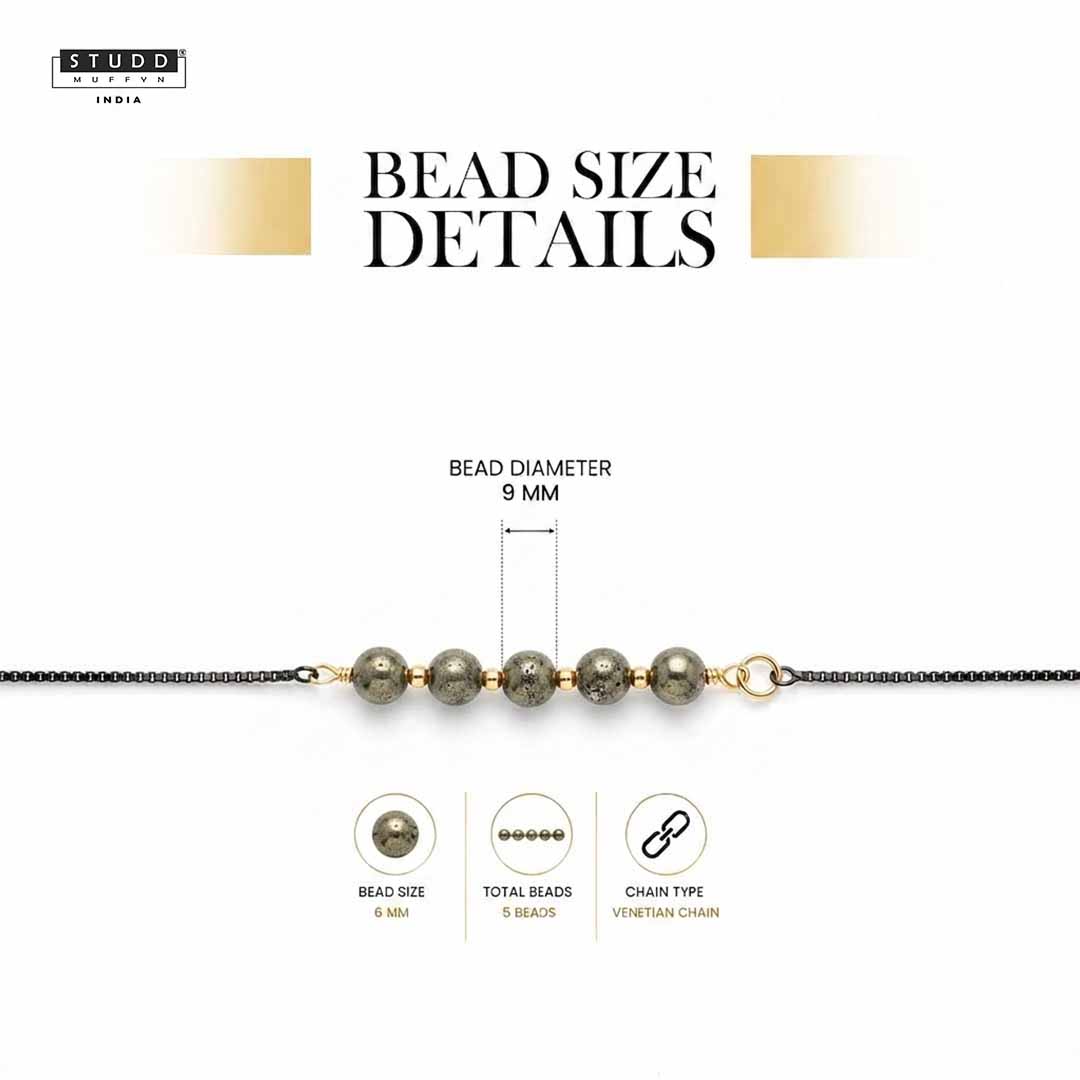 Pyrite Crystal Boxer Chain