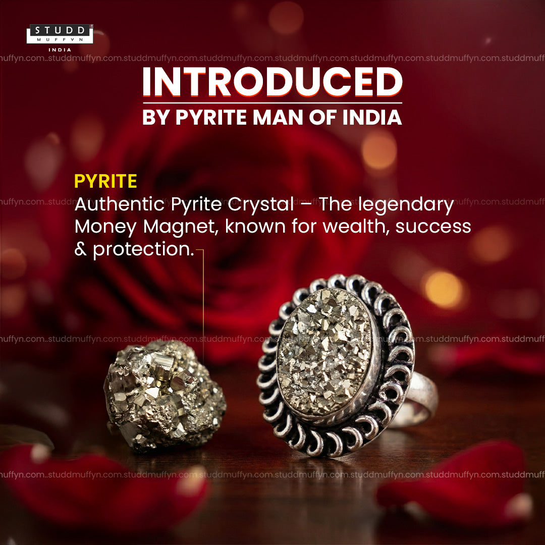 Pyrite Geode Ring