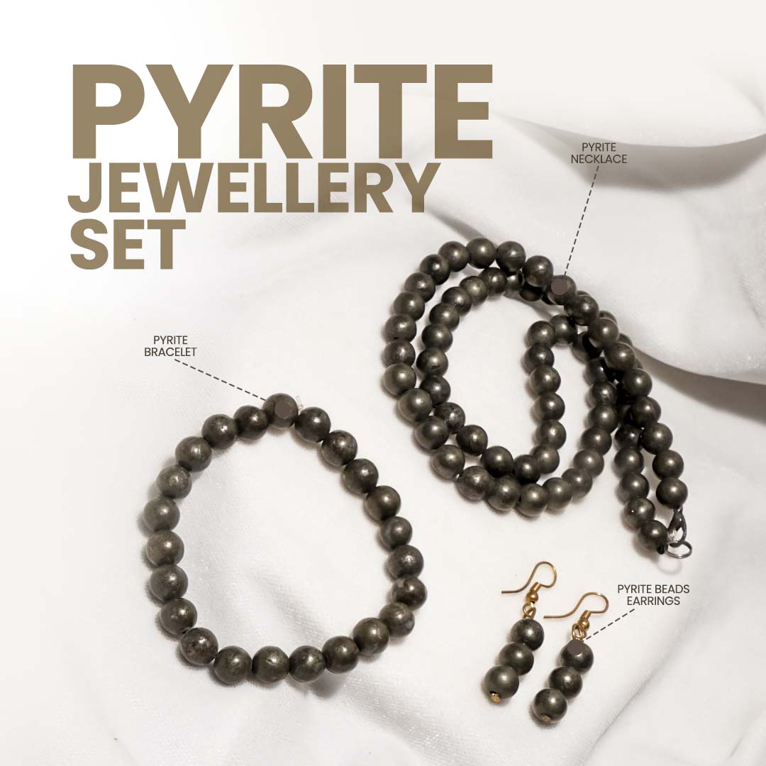 Pyrite Jewellery Set