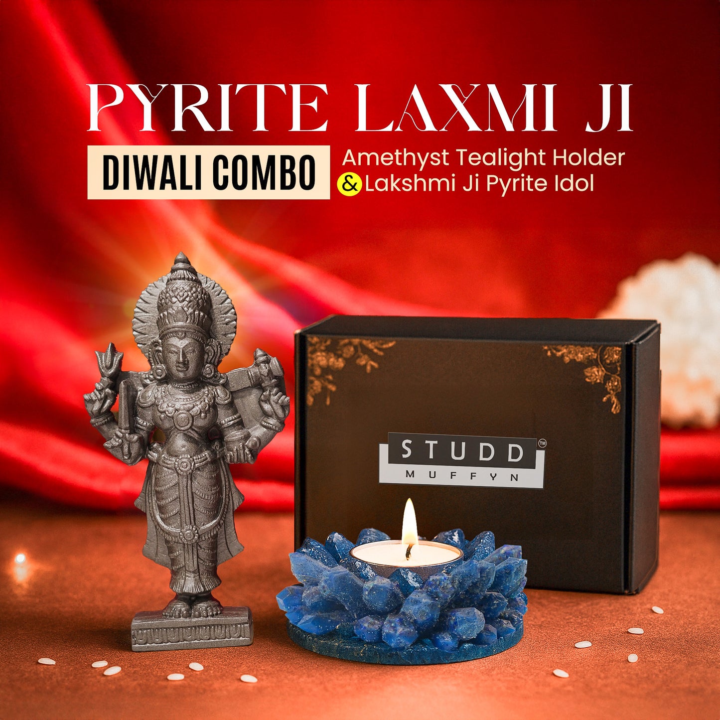 Pyrite Laxmi Ji Diwali Combo