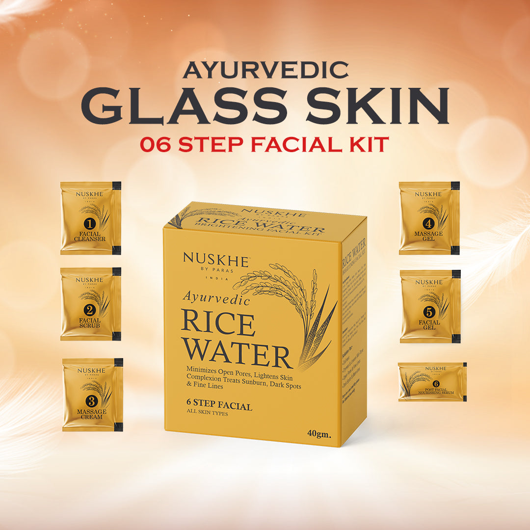 6 Step Ayurvedic Glass Skin Facial Kit
