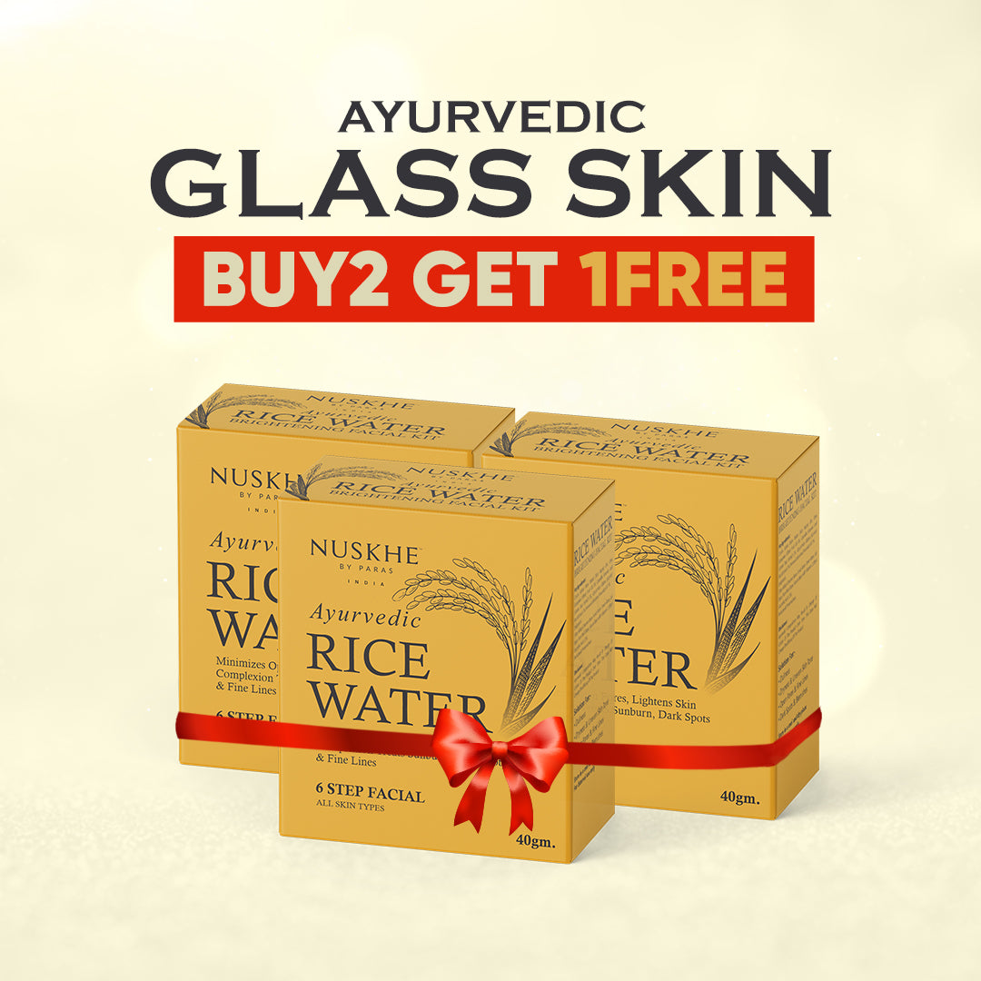 6 Step Ayurvedic Glass Skin Facial Kit (Pack of 3)