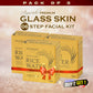 6 Step Ayurvedic Glass Skin Facial Kit (Pack of 3)